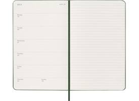 Agenda 2027 Moleskine 12M Planner Weekly 7dagen/1pagina large hc myrtle green