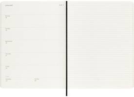 Agenda 2027 Moleskine 12M Planner Weekly 7dagen/1pagina xl sc black