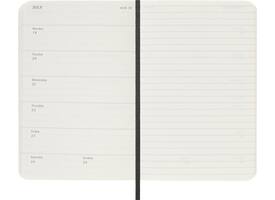 Agenda 2027 Moleskine 18M Planner Weekly 7dagen/1pagina pocket sc black