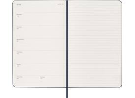Agenda 2027 Moleskine 12M Planner Weekly 7dagen/1pagina large hc sapphire blue