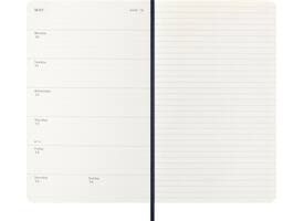 Agenda 2027 Moleskine 12M Planner Weekly 7dagen/1pagina large sc sapphire blue