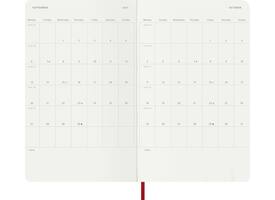 Agenda 2027 Moleskine 12M Planner Weekly 7dagen/1pagina large sc scarlet red