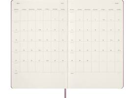 Agenda 2027 Moleskine 12M Planner Daily 1dag/1pagina large hc majestic pink