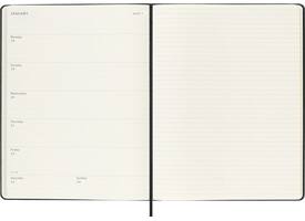 Agenda 2027 Moleskine 18M Planner Weekly 7dagen/1pagina xl hc black