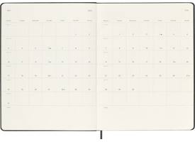Agenda 2027 Moleskine 18M Planner Weekly 7dagen/1pagina xl hc black