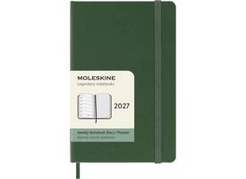 Agenda 2027 Moleskine 12M Planner Weekly 7dagen/1pagina pocket hc myrtle green