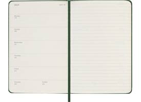 Agenda 2027 Moleskine 12M Planner Weekly 7dagen/1pagina pocket hc myrtle green