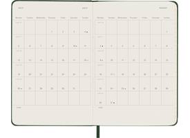 Agenda 2027 Moleskine 12M Planner Weekly 7dagen/1pagina pocket hc myrtle green