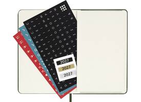Agenda 2027 Moleskine 12M Planner Weekly 7dagen/1pagina pocket hc myrtle green