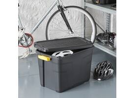 Opbergbox Bankers Box 60L met handgrepen robuust zwart
