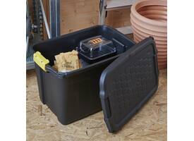 Opbergbox Bankers Box 60L met handgrepen robuust zwart