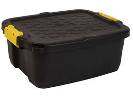 Opbergbox Bankers Box 24 liter met handgrepen robuust zwart