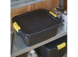 Opbergbox Bankers Box 24 liter met handgrepen robuust zwart