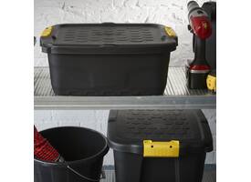 Opbergbox Bankers Box 24 liter met handgrepen robuust zwart