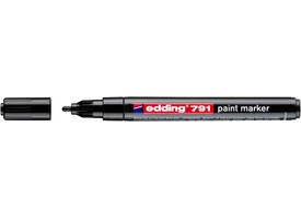 Paintmarker edding 791 op alcoholbasis 1-2mm zwart