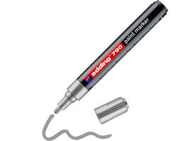 Paintmarker edding 790 op alcoholbasis 2-3mm zilver
