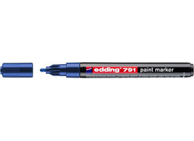 Paintmarker edding 791 op alcoholbasis 1-2mm blauw