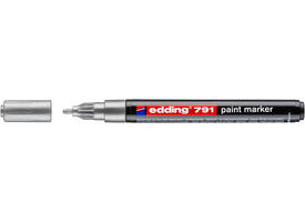 Paintmarker edding 791 op alcoholbasis 1-2mm zilver