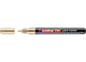 Paintmarker edding 791 op alcoholbasis 1-2mm goud
