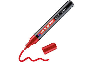 Paintmarker edding 790 op alcoholbasis 2-3mm rood