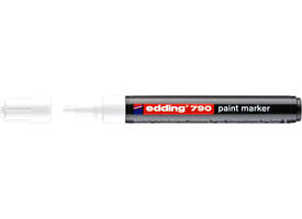 Paintmarker edding 790 op alcoholbasis 2-3mm wit