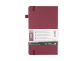 Notitieboek Sakura large 130x210mm lijn hard cover moerbei
