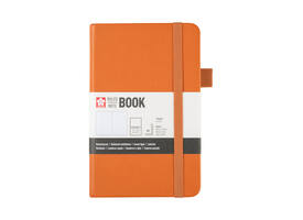 Notitieboek Sakura pocket 90x140mm lijn hard cover amber