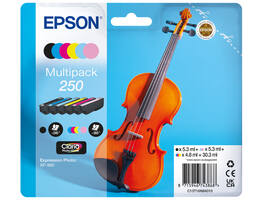 Inktcartridge Epson 250 T16N84 zwart + 5 kleuren