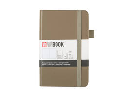 Notitieboek Sakura pocket 90x140mm lijn hard cover sintel
