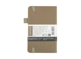Notitieboek Sakura pocket 90x140mm lijn hard cover sintel
