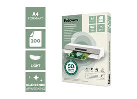 Lamineerhoes Fellowes A4 light 50% gerecycled glans 100stuks