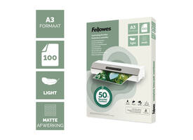Lamineerhoes Fellowes A3 light 50% gerecycled mat 100stuks