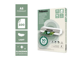 Lamineerhoes Fellowes A5 light 50% gerecycled glans 100stuks