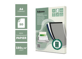 Voorblad Fellowes A4 FSC translucent papier 150gram 50vel