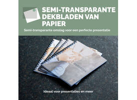 Voorblad Fellowes A4 FSC translucent papier 150gram 50vel