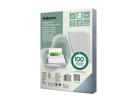 Voorblad Fellowes A4 PET 180micron recycled 100 stuks