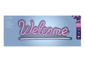 Ledbord Lumineo indoor USB neon Welcome