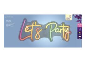 Ledbord Lumineo indoor USB neon Let's Party led Colour change effects