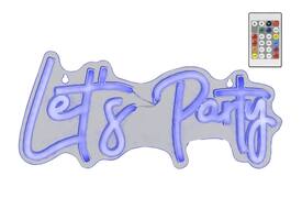Ledbord Lumineo indoor USB neon Let's Party led Colour change effects