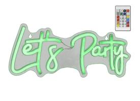 Ledbord Lumineo indoor USB neon Let's Party led Colour change effects