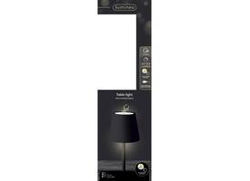 Tafellamp Lumineo led oplaadbaar steady buiten zwart