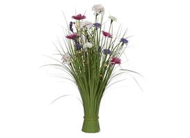 Kunstgras Everlands met bloemen assorti 70cm polyester
