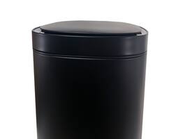 Afvalbak Desq Sensor 50 liter RVS zwart