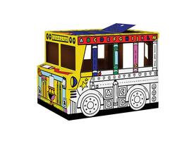 Kartonnen Speelbus Bankers Box Play inkleurbaar