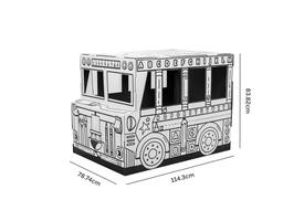 Kartonnen Speelbus Bankers Box Play inkleurbaar
