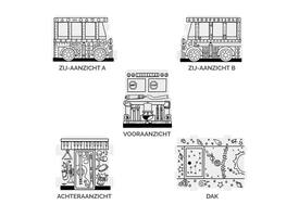 Kartonnen Speelbus Bankers Box Play inkleurbaar