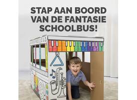 Kartonnen Speelbus Bankers Box Play inkleurbaar