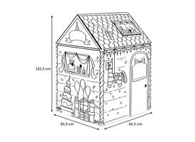 Kartonnen speelhuis XL Verjaardag Bankers Box Play inkleurbaar