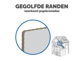 Kartonnen speelhuis XL Verjaardag Bankers Box Play inkleurbaar