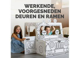 Kartonnen Dinosaurustruck XL Bankers Box Play inkleurbaar